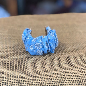 Pictured is Liberty London Apple Watch Band in the pattern Blue Capel sold at The Hare & The Hart in downtown Thomasville, Georgia. It is an Apple watch in the size 44mm made from blue and white floral fabric.