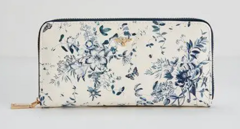 Rebecca Wallet in Blooming Blue by Fable England