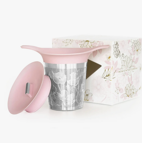 Pink Tea Basket Infuser by Monista Tea Co.
