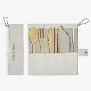 Reusable Bamboo Picnic Cutlery
