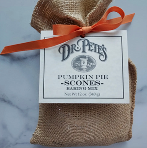 Pictured is a Dr. Pete's Pumpkin Pie Scones Baking Mix sold at The Hare & The Hart in downtown Thomasville, Georgia.