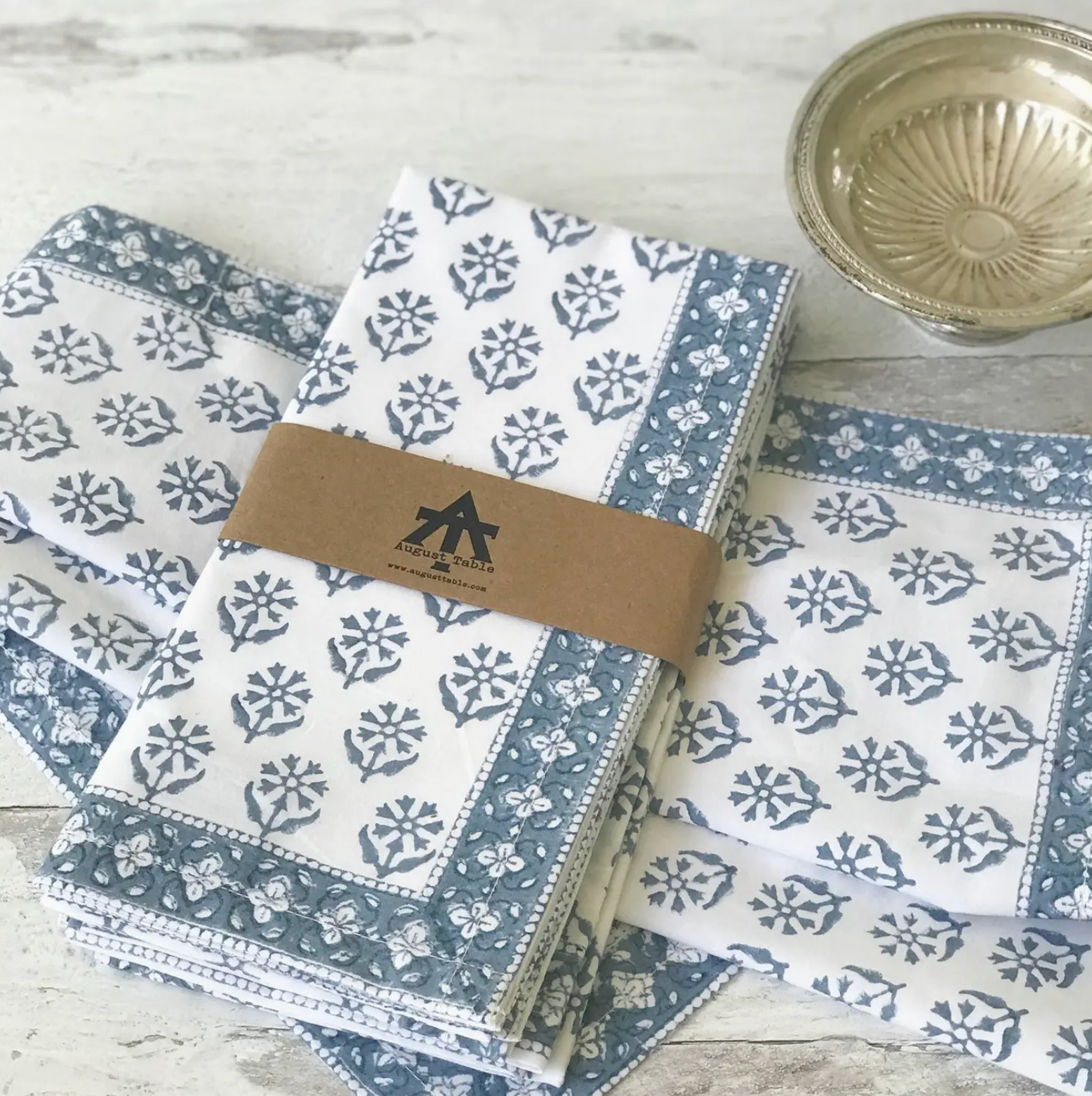 August Table Napkins in Sequoia Print