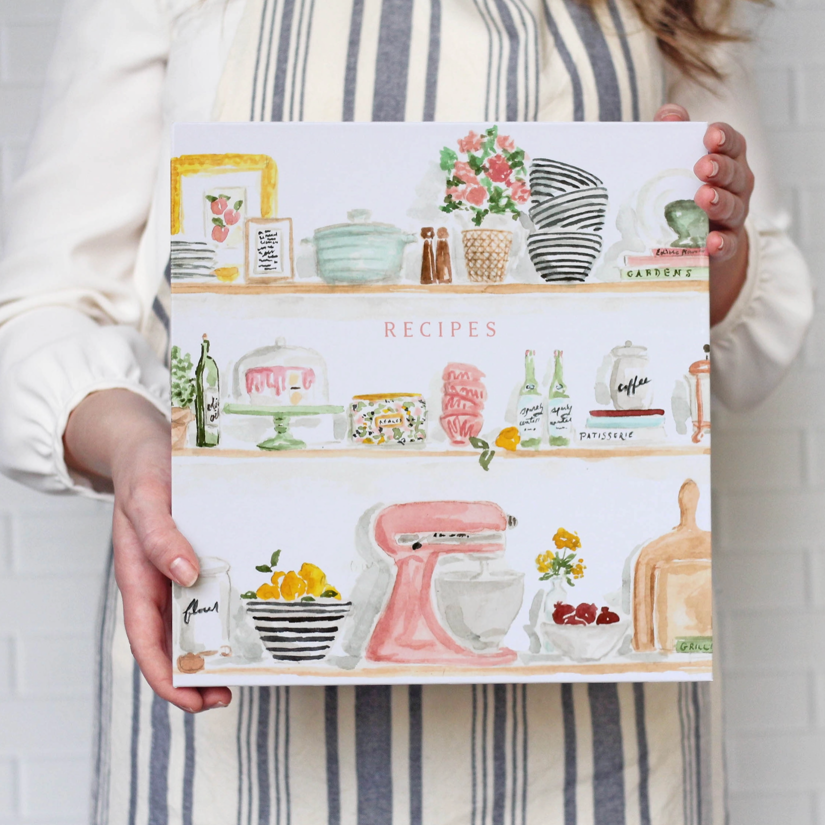 Recipe Binder - Colorful Kitchen Shelves Style