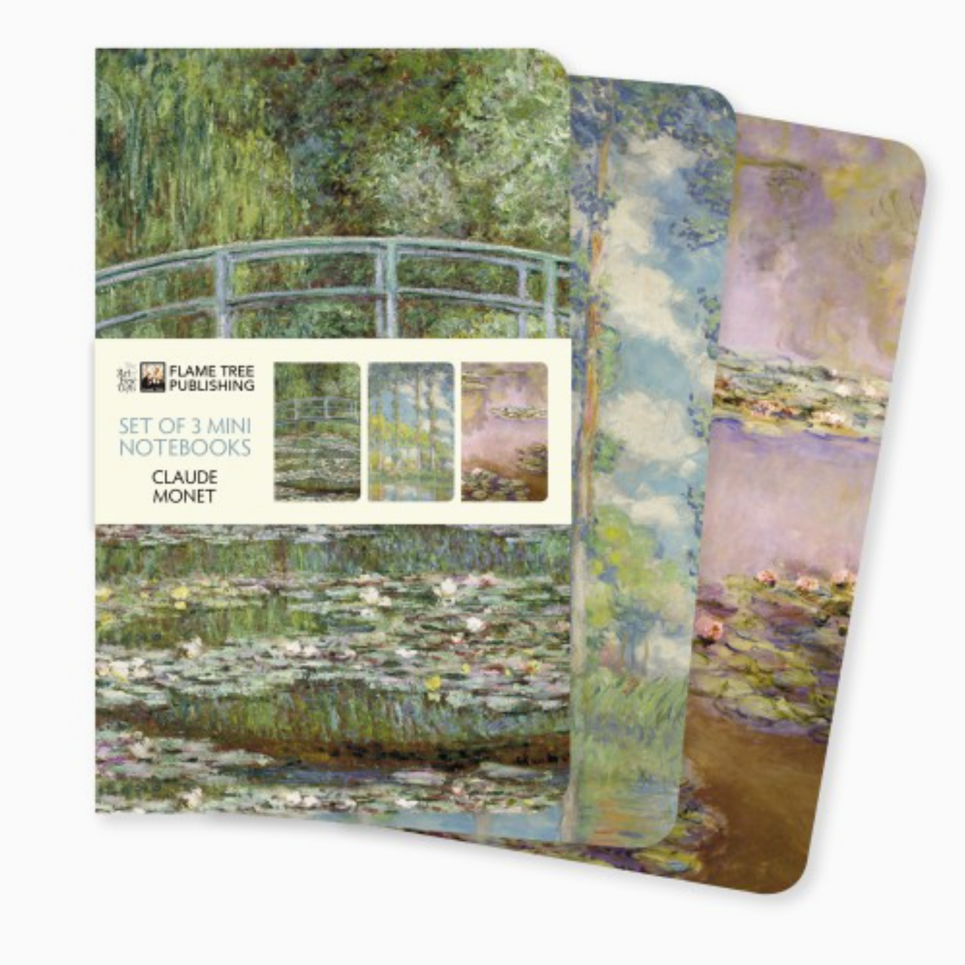 Claude Monet: Set of 3 Mini Notebooks