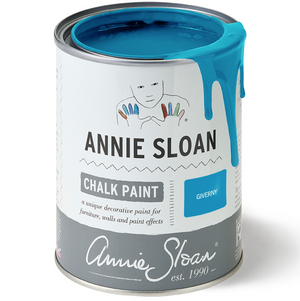 Pictured is a can of Giverny Chalk Paint® by Annie Sloan and sold at The Hare & The Hart in downtown Thomasville, Georgia.