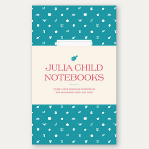 Pictured are Julia Child Notebooks sold at The Hare & The Hart in downtown Thomasville, Georgia. It is three lined journals inspired by the legendary chef and icon.