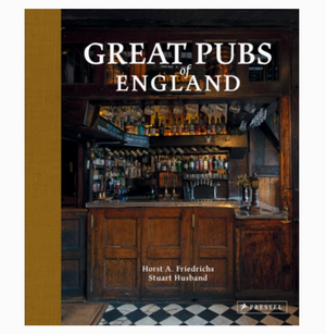 Pictured is the book "Great Pubs of England" by Horst A. Friedrichs and Stuart Husband published by Penguin Random House and sold at The Hare & The Hart in downtown Thomasville, Georgia.