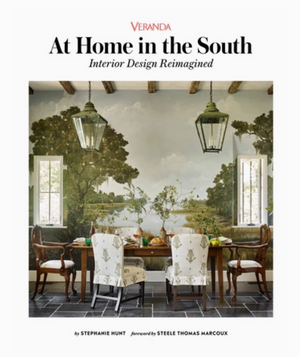 Pictured is the book "At Home in the South: Interior Design Reimagined" by Stephanie Hunt published by Penguin Random House and sold at The Hare & The Hart in downtown Thomasville, Georgia.