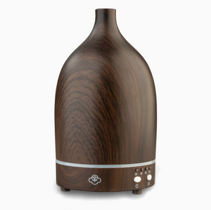 PIctured is the dark wood finish Ultrasonic Diffuser by Serene House, available at The Hare & The Hart in Thomasville, Georgia