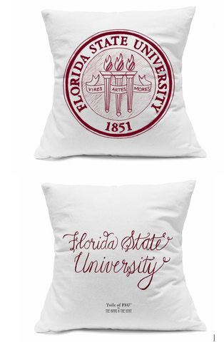 FSU Academic Seal Square Pillow