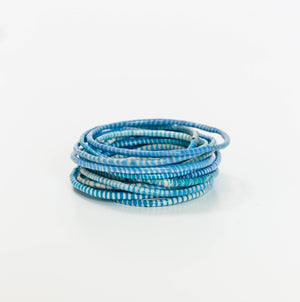 Pictured are Beach Bangles in Sky Blue sold at The Hare & The Hart in downtown Thomasville, Georgia.