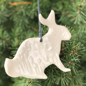 Porcelain Hare Ornament