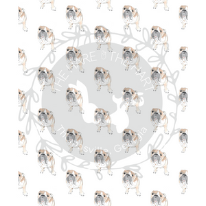 English Bulldog Sherpa Blanket