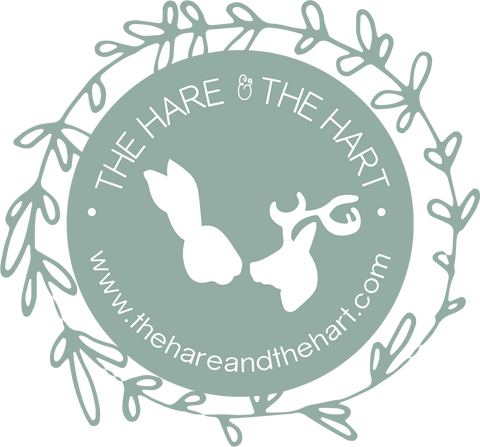 Pictured is The Hare & The Hart circular logo.