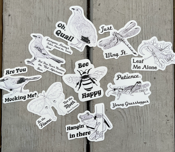 Birds & Bees Stickers