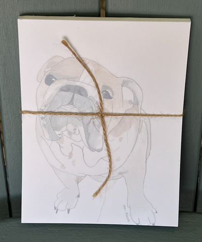 English Bulldog Notepad