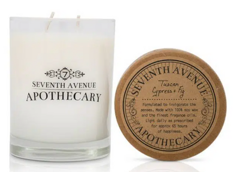 Tuscan Cypress + Fig Soy Wax Candle