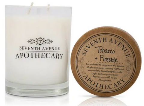 Tobacco + Fireside Soy Wax Candle