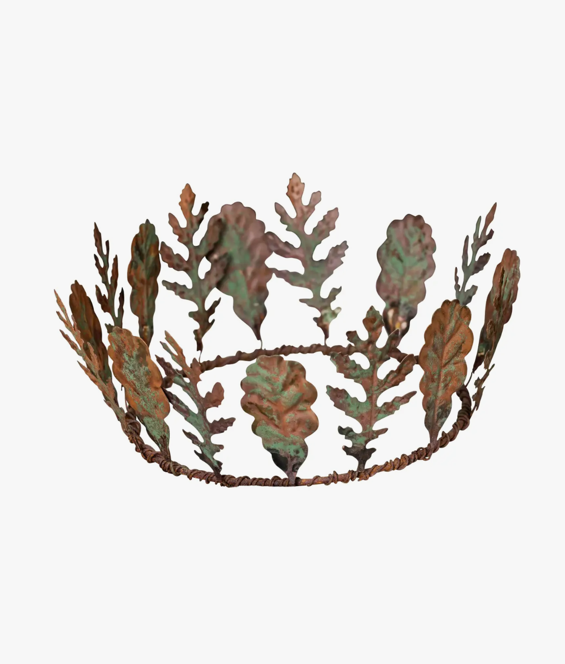 Crown with Leaves Table Ornament