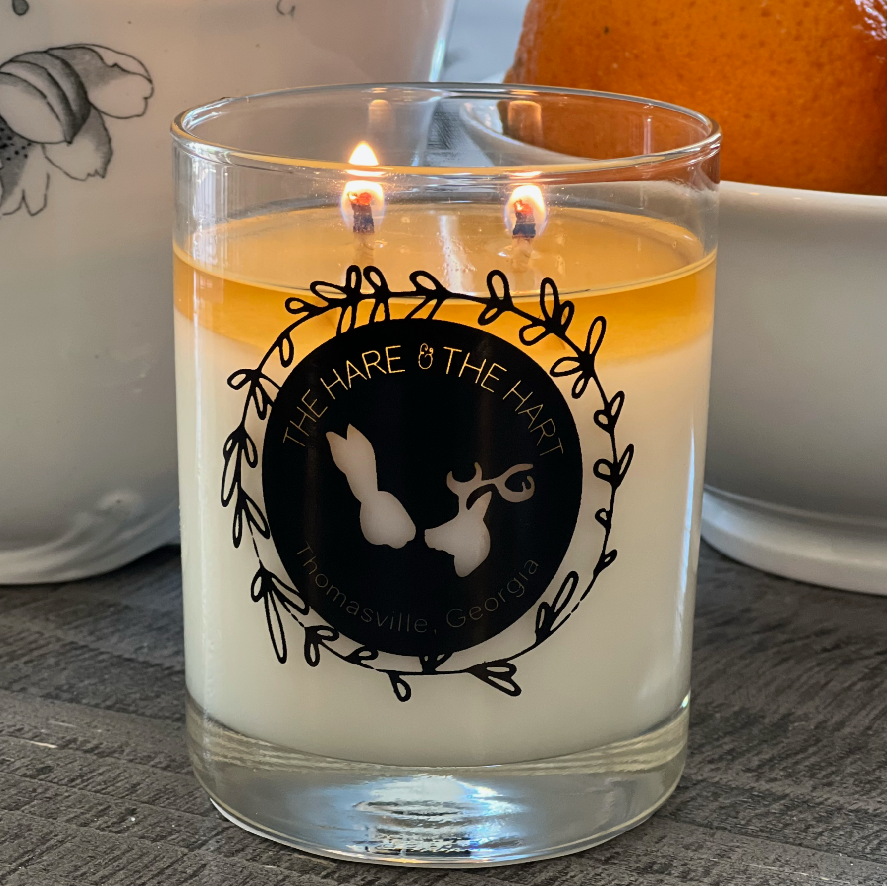 The Hare & The Hart Candle - Lavender + Black Pepper