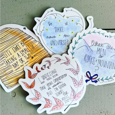 Literary Quotes Stickers