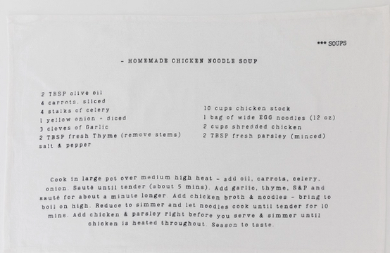 Chicken Noodle Soup Tea Towel