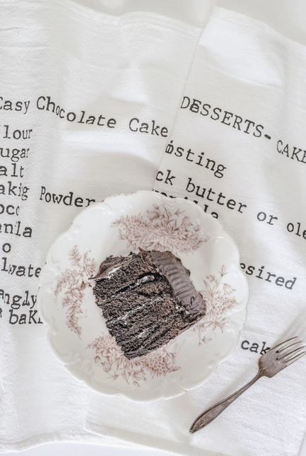 Chocolate Cake Tea Towel