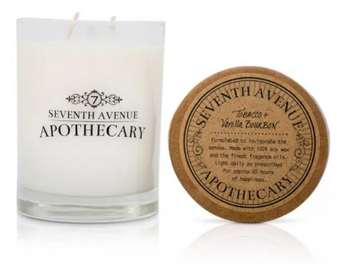 Tobacco + Vanilla Bourbon Soy Wax Candle