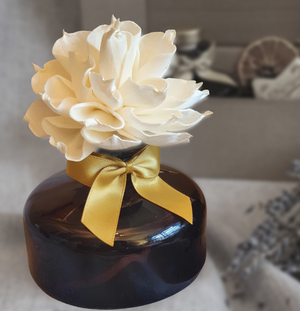 Glass Fragrance Diffuser with Sola Wood Flower