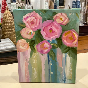 Roses Painting 8"x10" by Jeanie Wood